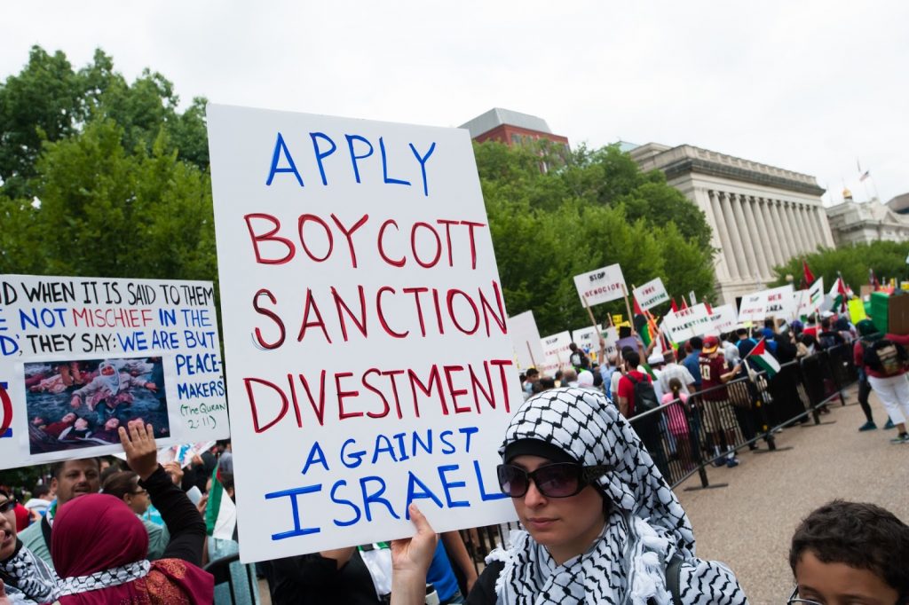 BDS Movement Boycott Divestment Sanctions Israel Courtesy Of ...