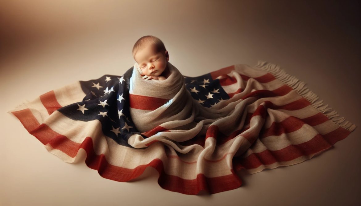 Baby in American Flag2